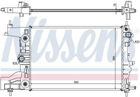 Nissens 61677 - RADIADOR CHEVROLET CRUZE(J300.J305.