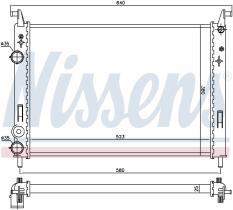 Nissens 61682 - RADIA FIAT PALIO