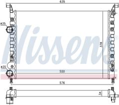 Nissens 61684 - RADIADOR FIAT ALBEA(178)(02-)1.2 I