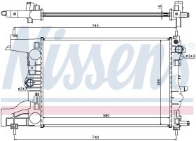 Nissens 616903 - RADIADOR CHEVROLET CRUZE(J300.J305.