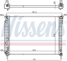 Nissens 616905 - RADIADOR CHEVROLET CAPTIVA(C100.C14