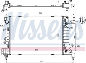 Nissens 61696 - RADIADOR CHEVROLET AVEO(T300)(11-)1