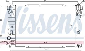 Nissens 61699 - RADIADOR CHEVROLET EPICA(KL1)(06-)2