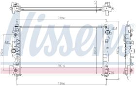 Nissens 61707 - RADIADOR CHEVROLET CRUZE(J300.J305.