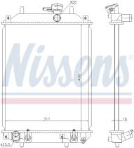 Nissens 61739 - RADIADOR DAIHATSU TREVIS(06-)1.0 I