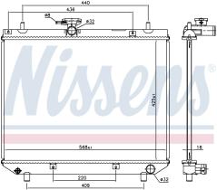 Nissens 617555 - RADIADOR DAIHATSU TERIOS(J1)(97-)1.