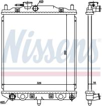 Nissens 61762 - RADIADOR DAIHATSU MOVE I(L600)(96-)