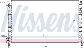Nissens 61767 - RADIADOR FIAT DOBLO(119.223)(01-)1.