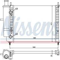 Nissens 61779 - RADIADOR FIAT MAREA(185)(96-)1.2 I