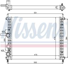 Nissens 617848 - RADIADOR FIAT BRAVA(182)(95-)1.2 I