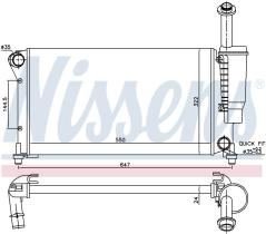 Nissens 617852 - RADIADOR FIAT PANDA(169)(03-)1.2 GA