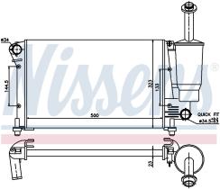 Nissens 617853 - RADIADOR FIAT PANDA(169)(03-)1.2 GA