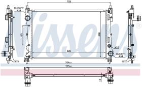 Nissens 617854 - RADIA FIAT DOBLO II /OPEL COMBO1.4/1.3 JTD (2/10->)