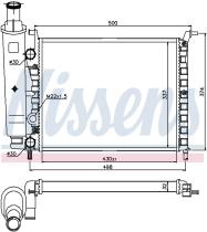 Nissens 617857 - RADIADOR FIAT PALIO(178)(96-)1.0 I