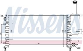 Nissens 617858 - RADIADOR FIAT PUNTO II(188)(99-)1.2