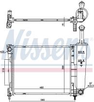 Nissens 617873 - RADIADOR LANCIA Y(312.846)(11-)1.2