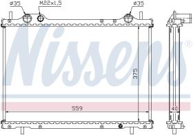 Nissens 61792A - RADIADOR FIAT MAREA(185)(96-)1.9 TD