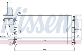 Nissens 61799 - RADIADOR LANCIA Y (840)(95-)1.4 I 1