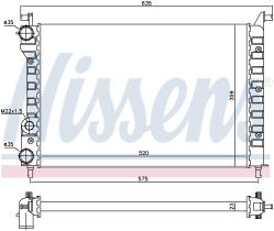 Nissens 61802 - RADIADOR FIAT PALIO(178)(96-)1.2 I