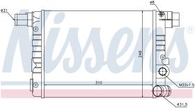 Nissens 61805 - RADIADOR FIAT CINQUECENTO(170)(91-)