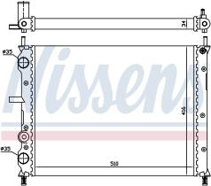 Nissens 61806 - RADIA FIAT BRAVO/A/MAREA 1.8 16V/2.0/1.9D -AC (95>)