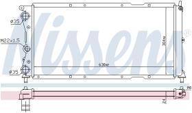 Nissens 618121 - RADIADOR FIAT PUNTO I(176)(93-)1.7