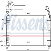 Nissens 61845 - RADIADOR FIAT TIPO(160)(88-)1.1