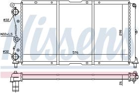 Nissens 61859 - RADIADOR FIAT PUNTO I(176)(93-)1.4