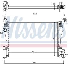 Nissens 61917 - RADIADOR FIAT FIORINO(225)(08-)1.4