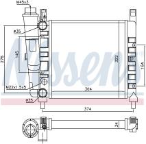 Nissens 61930 - RADIA FIAT UNO 45 900 C.C (83>) MICROCAR