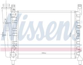 Nissens 61940 - RADIADOR FIAT UNO(146)(83-)55-1.1