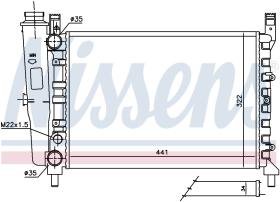 Nissens 61950 - RADIADOR FIAT DUNA(146B)(87-)1.1