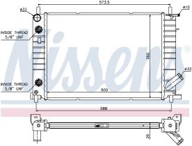 Nissens 62054 - RADIADOR FORD FIESTA IV(DX)(95-)1.6