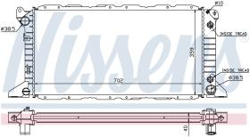 Nissens 62058A - RADIADOR FORD TRANSIT(EY)(94-)2.5 T