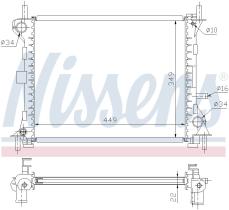 Nissens 62074 - RADIADOR FORD FOCUS I(CAK)(98-)1.4