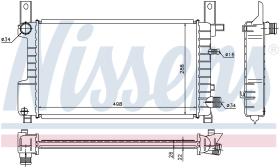 Nissens 62076A - RADIA FORD FIESTA III 1.0/1.1/1.3/1.4 +AC (89>95)