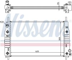 Nissens 62105 - RADIADOR FORD MONDEO I(FD)(92-)1.8