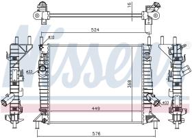 Nissens 62112 - RADIADOR FORD FOCUS II(CAP.CB4)(04-