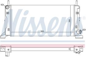 Nissens 621541 - RADIADOR FORD ESCORT IV(DA)(86-)1.6