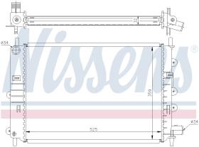 Nissens 62164A - RADIADOR FORD ORION III(EA)(90-)1.8