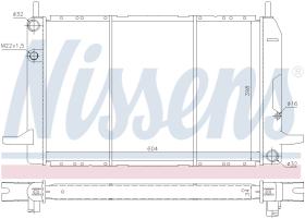 Nissens 62213 - RADIADOR FORD GRANADA(CE)(85-)2.0