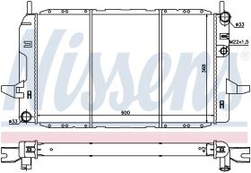 Nissens 62218 - RADIADOR FORD SIERRA(DD)(87-)2.0 I