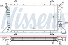 Nissens 62241A - RADIADOR FORD TRANSIT(EY)(94-)2.5 D