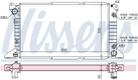 Nissens 62243 - RADIADOR FORD TRANSIT(EY)(94-)2.5 T