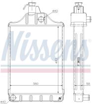 Nissens 62250 - RADIA MASSEY FERGUSON 165/185/275/285/290 (LATERAL 78 M/M)