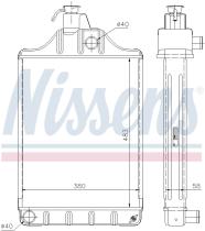 Nissens 62250 - RADIA MASSEY FERGUSON 165/185/275/285/290 (LATERAL 78 M/M)