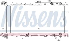 Nissens 622551 - RADIADOR HONDA CIVIC  IV(ED.EE.EF.S