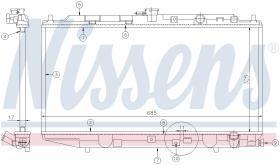 Nissens 62256 - RADIADOR HONDA CRX(AR.AS)(83-)1.6 I