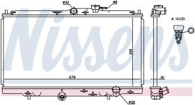 Nissens 62258 - RADIADOR HONDA ACCORD  V(CC.CD)(93-