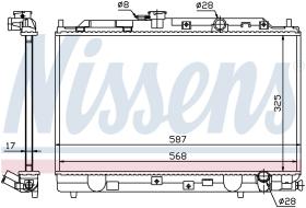 Nissens 62269 - RADIADOR HONDA CIVIC  IV(ED.EE.EF.S